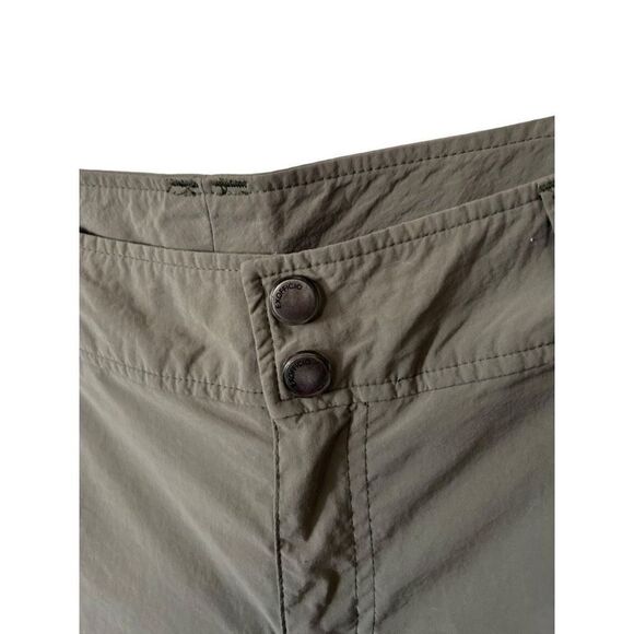 ExOfficio Convertible Shorts Tan Khaki Nylon Hiking Pants Size 8 Insect Shield - Picture 5 of 12